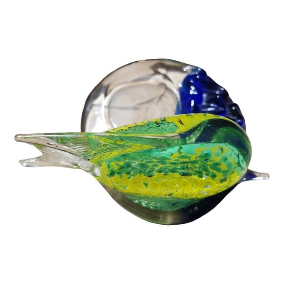 PartyLite Art Glass Angelfish Tropical Tea Light Candle Holder Paperweight Fish - Picture 4 of 6